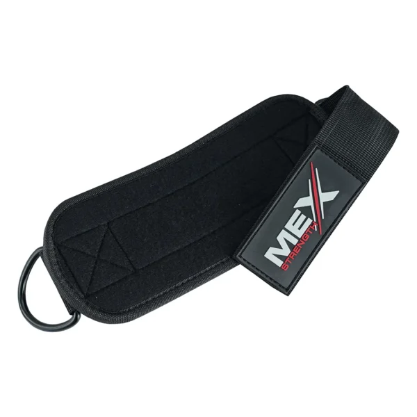 Mex Strength black ankle straps for performance enhancement