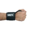 Mex Strength black wrist wraps for weightlifting support