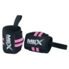 Pink weightlifting wrist wraps