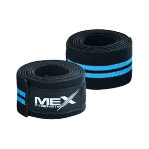 Sky blue weightlifting knee wraps