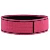 Weightlifting quick release belt made of pink nylon